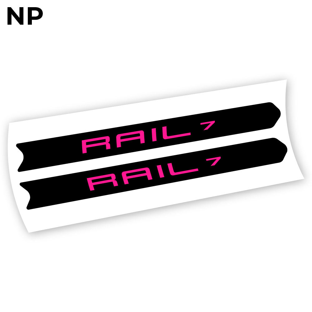 Adesivi Telaio Trek Rail in vinile - Rosa Neon