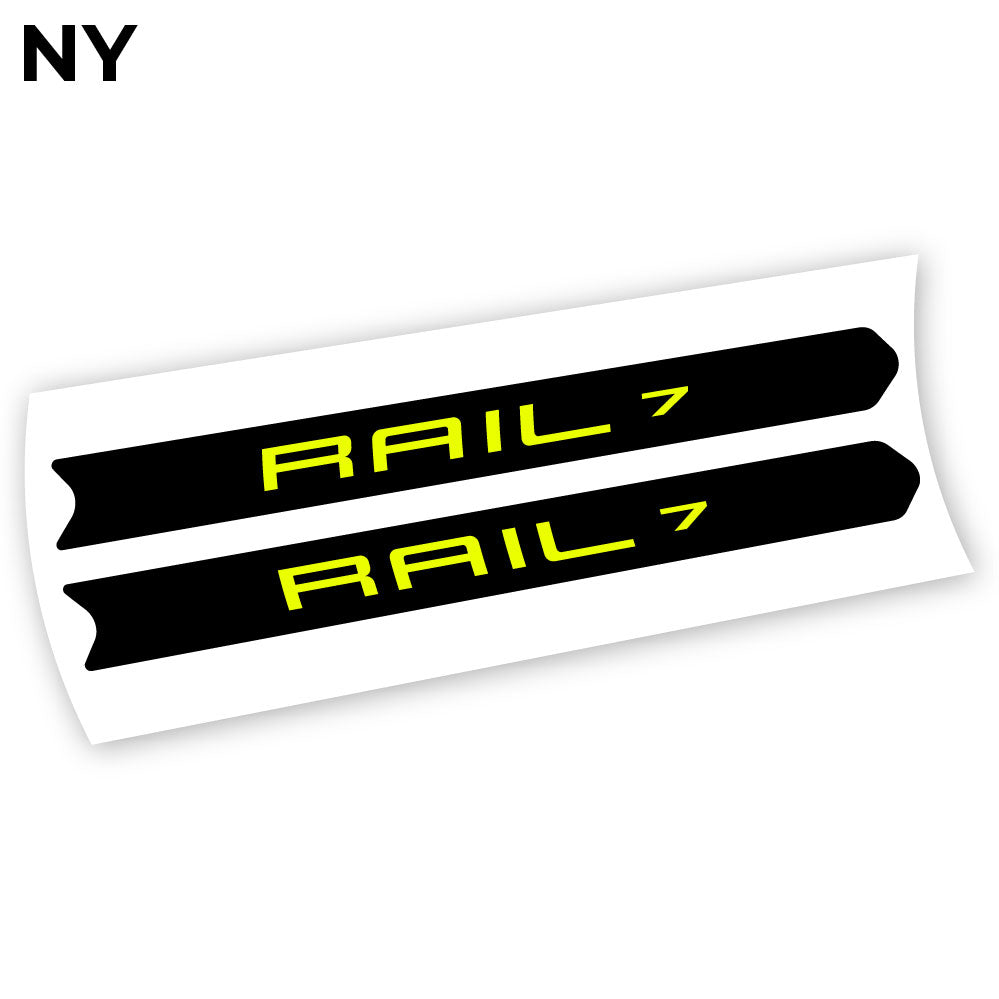Adesivi Telaio Trek Rail in vinile - Giallo Neon
