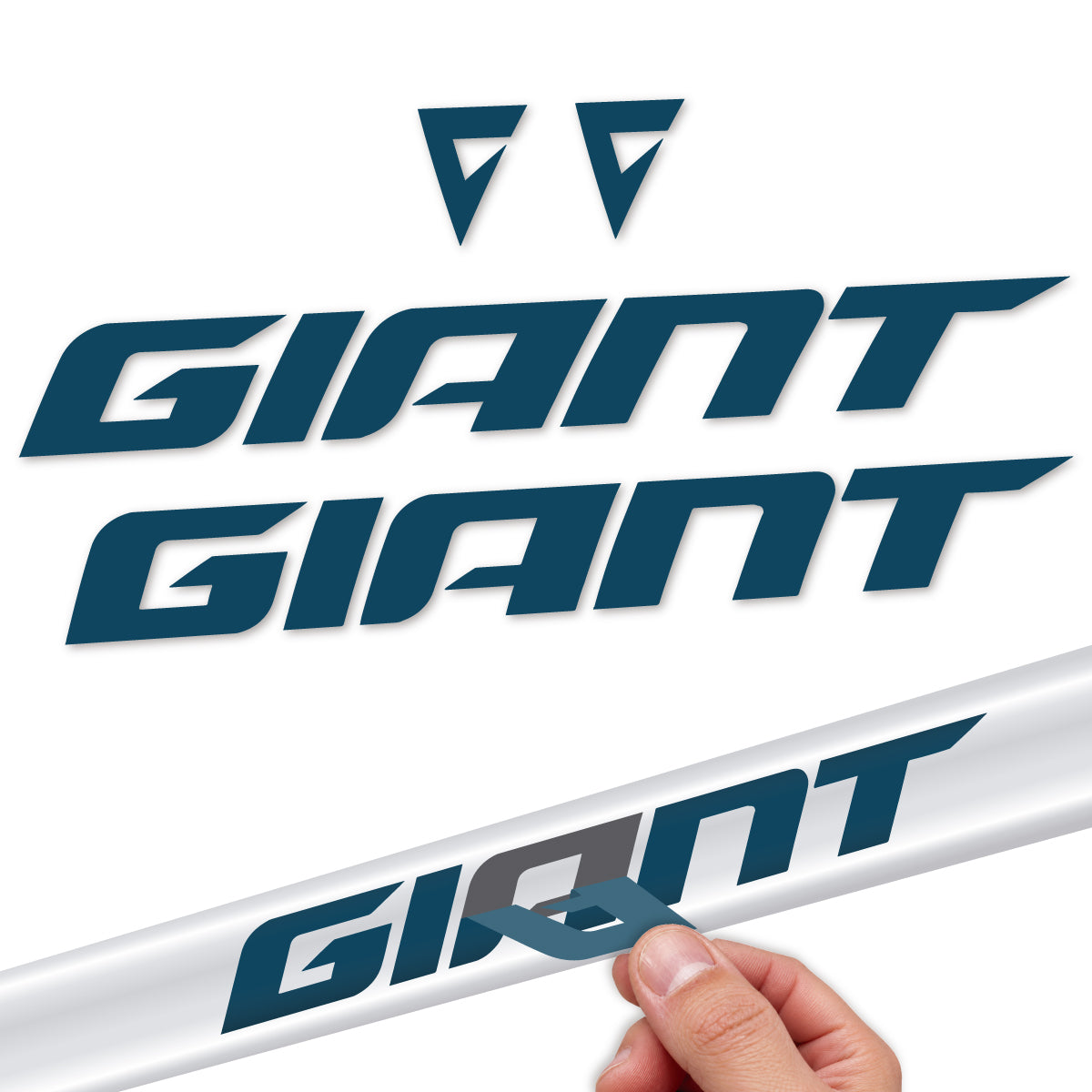 Adesivi Telaio Giant TCR 2025-2026 in vinile - Blu Lago Scuro