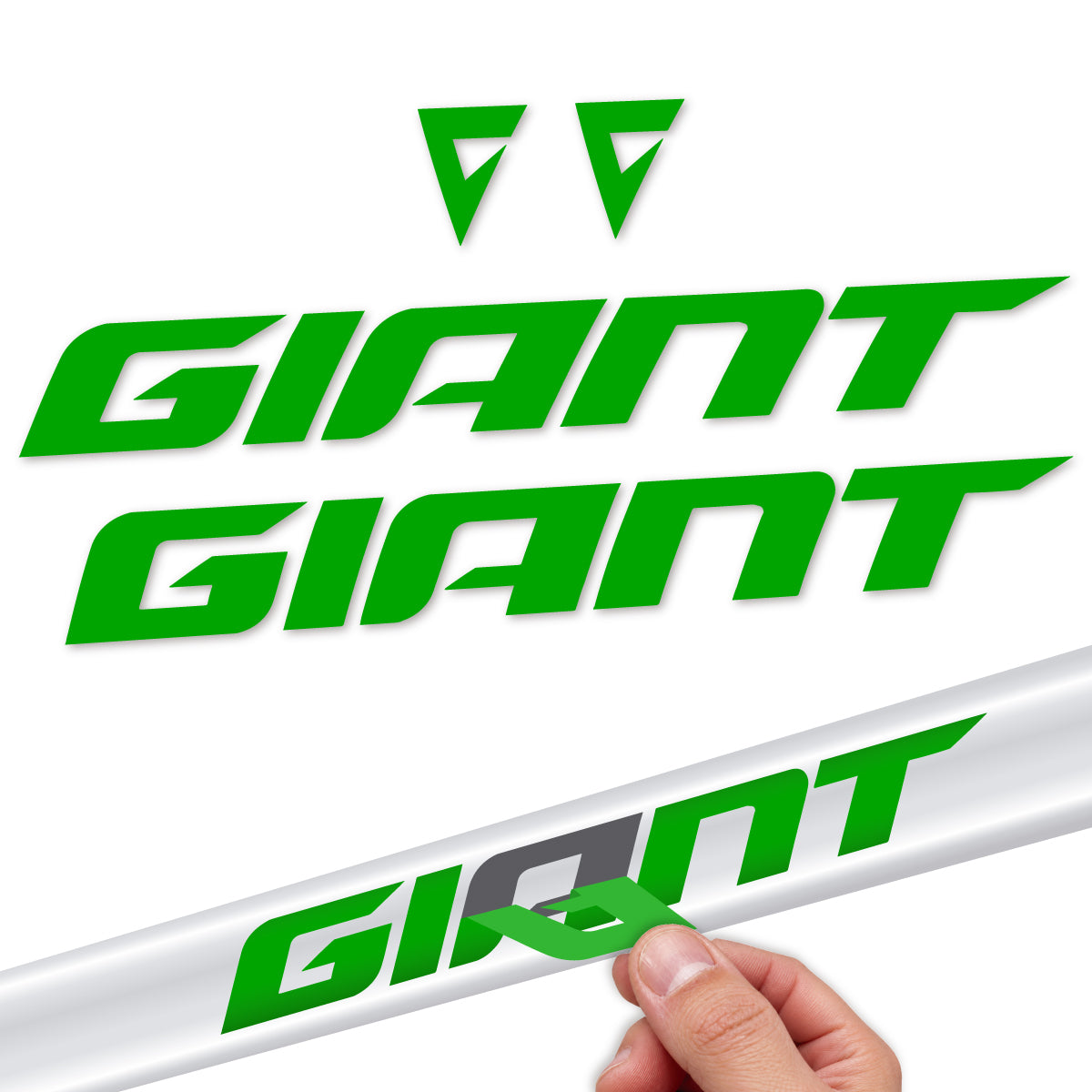 Adesivi Telaio Giant TCR 2025-2026 in vinile - Verde