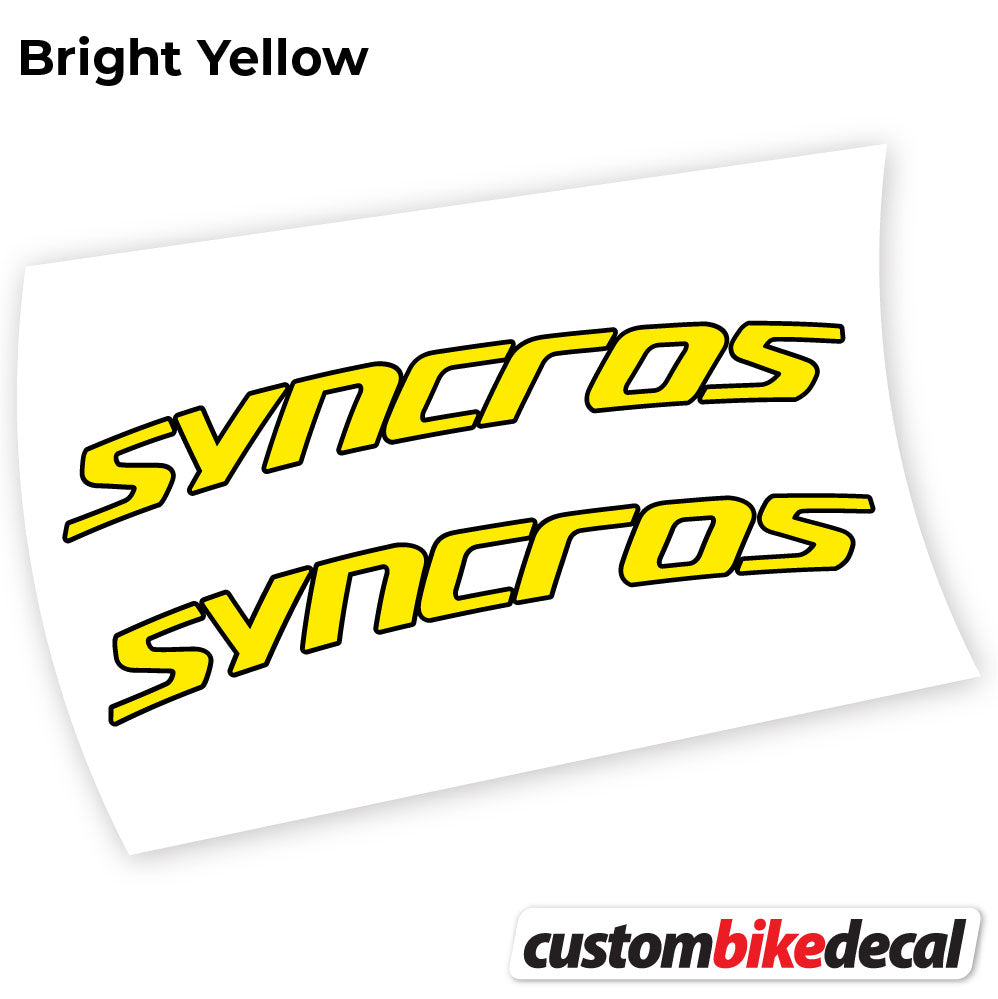 Adesivi Manubrio Syncross Fraser IC SL in vinile - Giallo