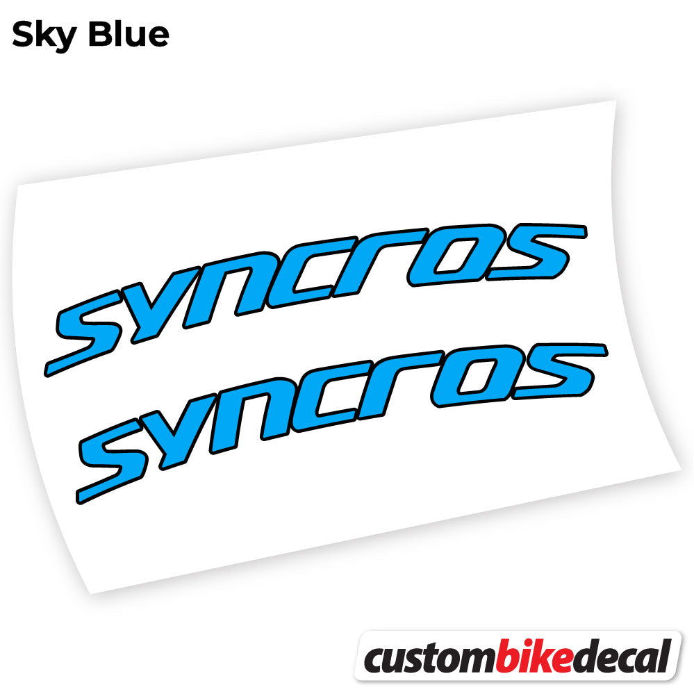 Adesivi Manubrio Syncross Fraser IC SL in vinile - Azzurro Cielo