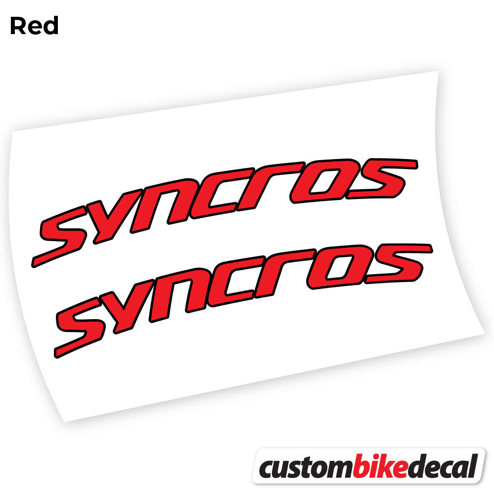 Adesivi Manubrio Syncross Fraser IC SL in vinile - Rosso