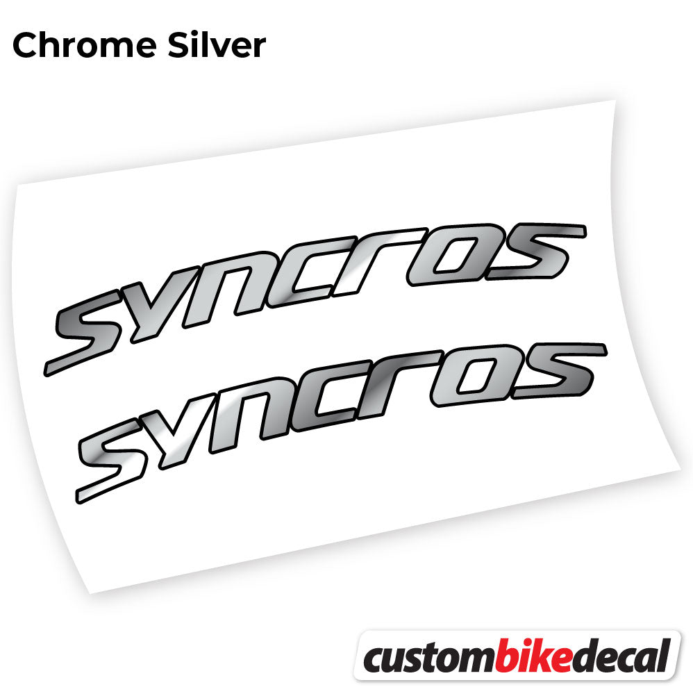 Adesivi Manubrio Syncross Fraser IC SL in vinile - Argento Cromato
