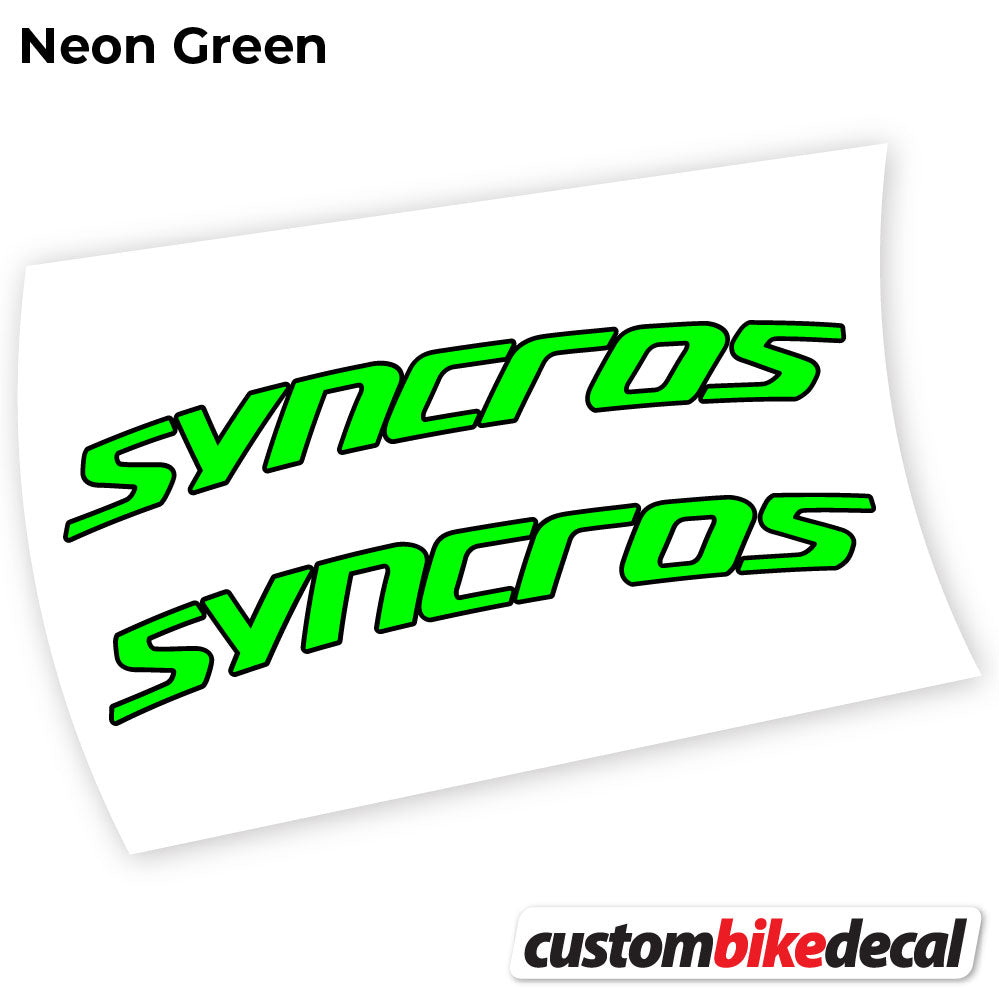 Adesivi Manubrio Syncross Fraser IC SL in vinile - Verde Neon