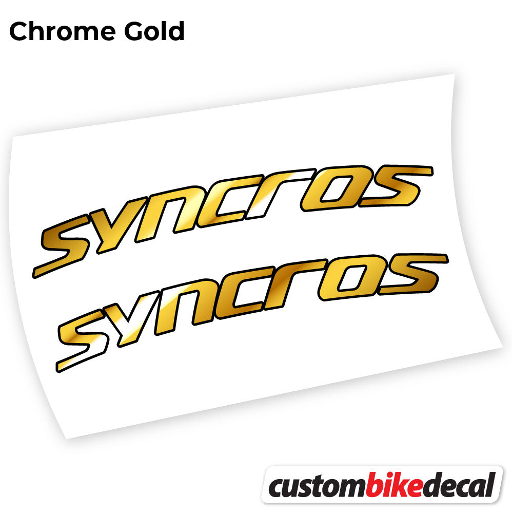 Adesivi Manubrio Syncross Fraser IC SL in vinile - Oro Cromato