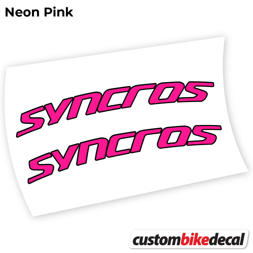Adesivi Manubrio Syncross Fraser IC SL in vinile - Rosa Neon