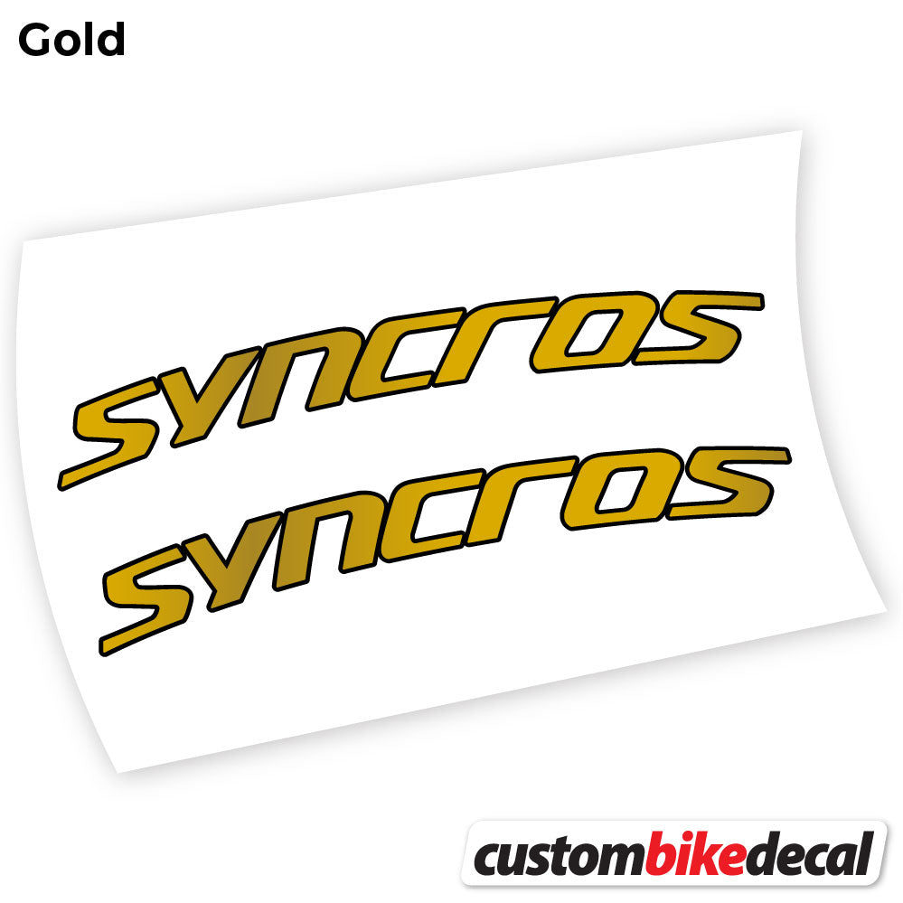Adesivi Manubrio Syncross Fraser IC SL in vinile - Oro