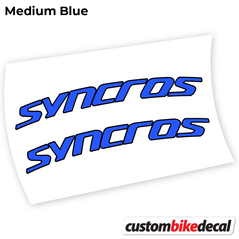 Adesivi Manubrio Syncross Fraser IC SL in vinile - Blu Medio