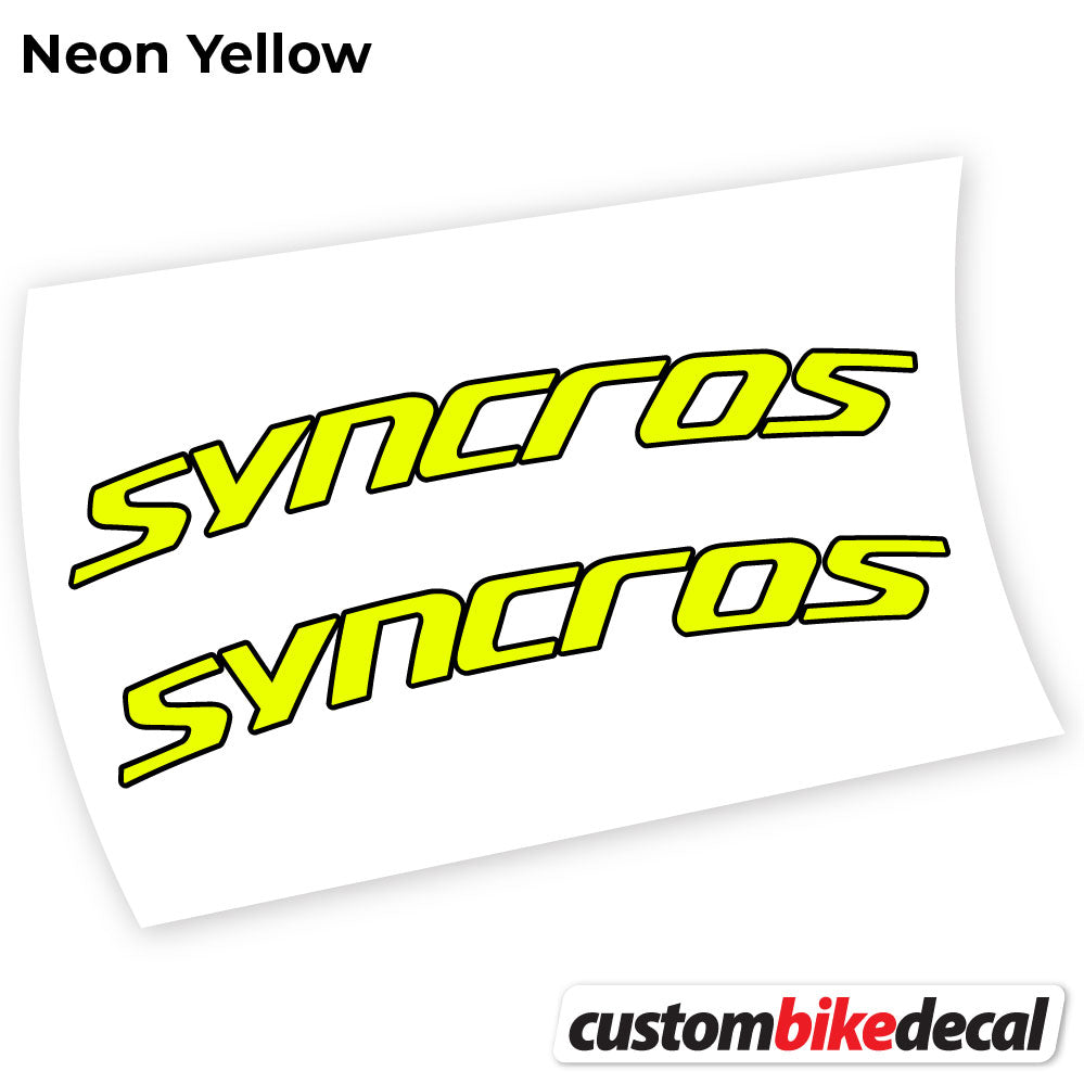 Adesivi Manubrio Syncross Fraser IC SL in vinile - Giallo Neon