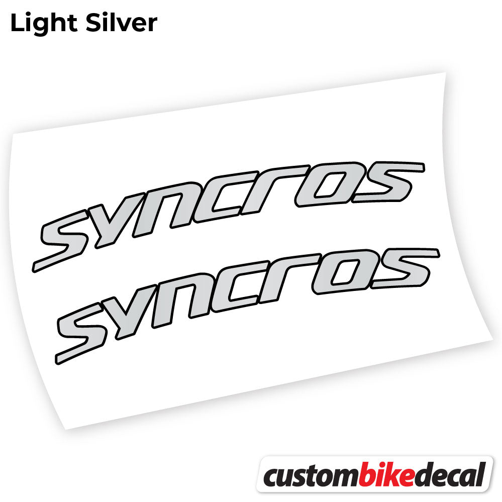 Adesivi Manubrio Syncross Fraser IC SL in vinile - Argento Chiaro