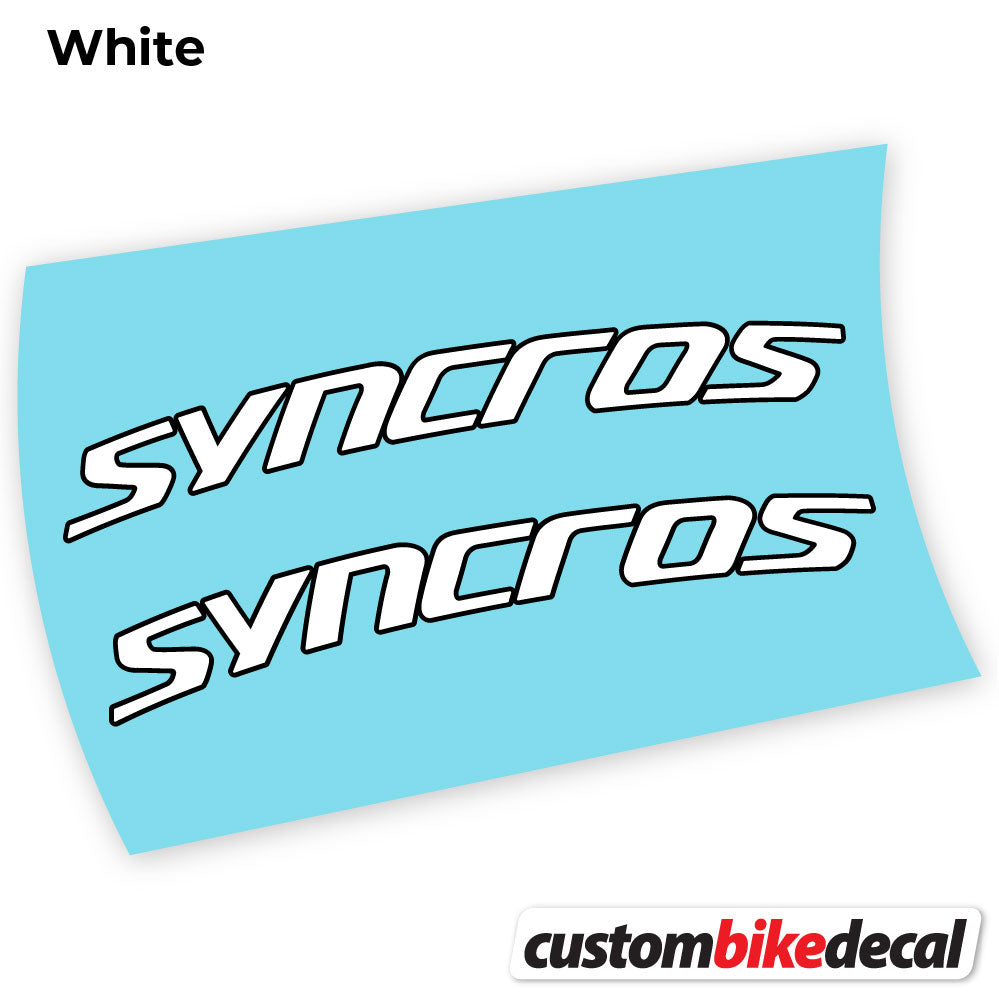 Adesivi Manubrio Syncross Fraser IC SL in vinile - Bianco