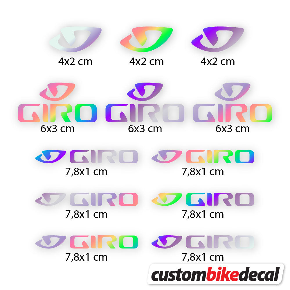 Adesivi Casco Giro in vinile - Olografico