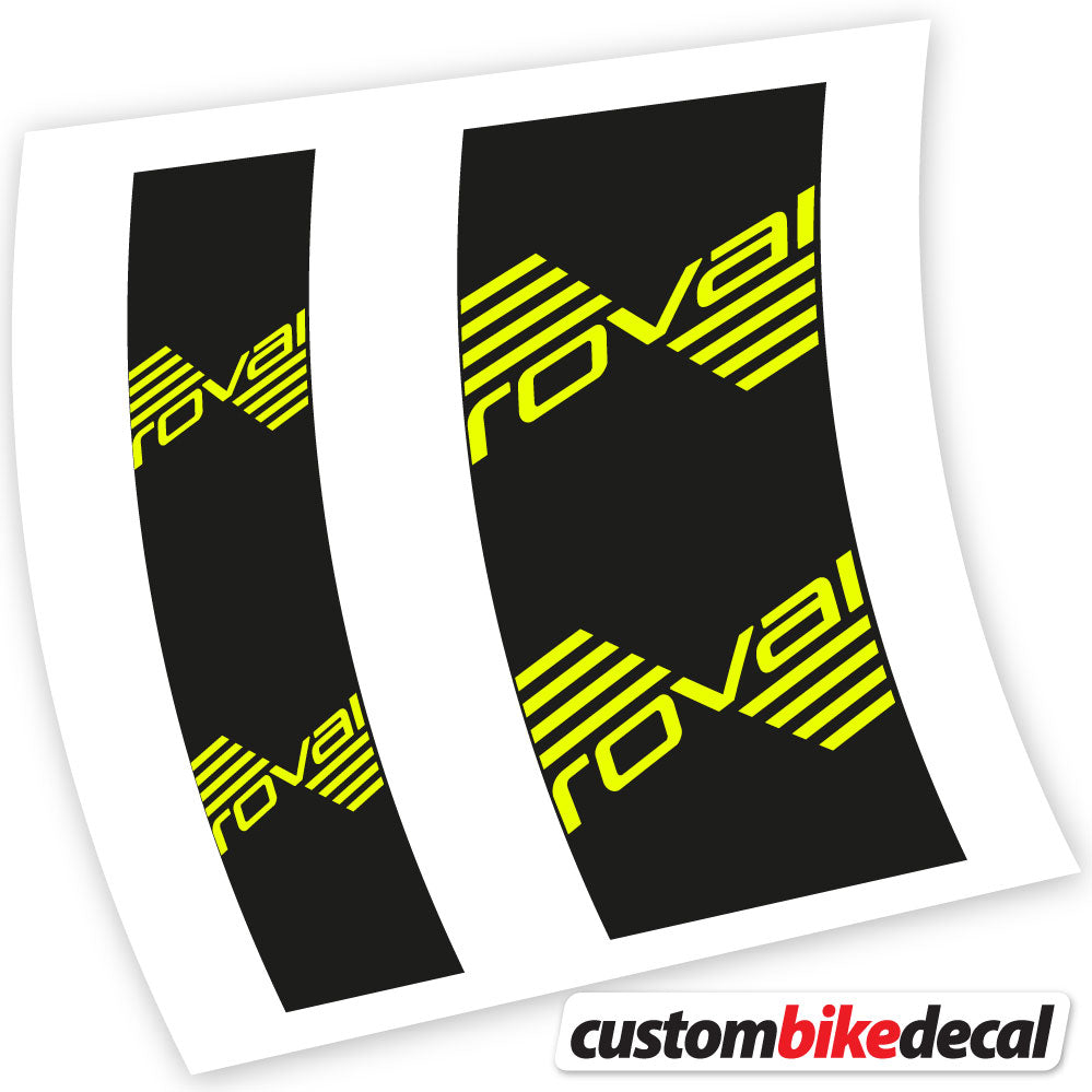 Adesivi Mozzo Roval in vinile - Giallo Neon