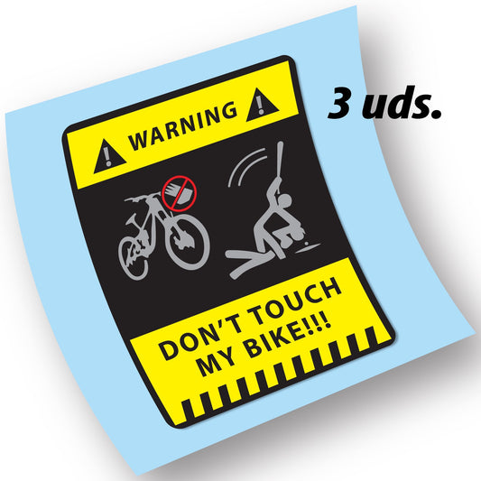 Adesivi Bici don't touch my in vinile
