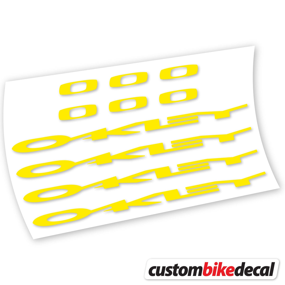 Adesivi Logo Oakley in vinile - Giallo