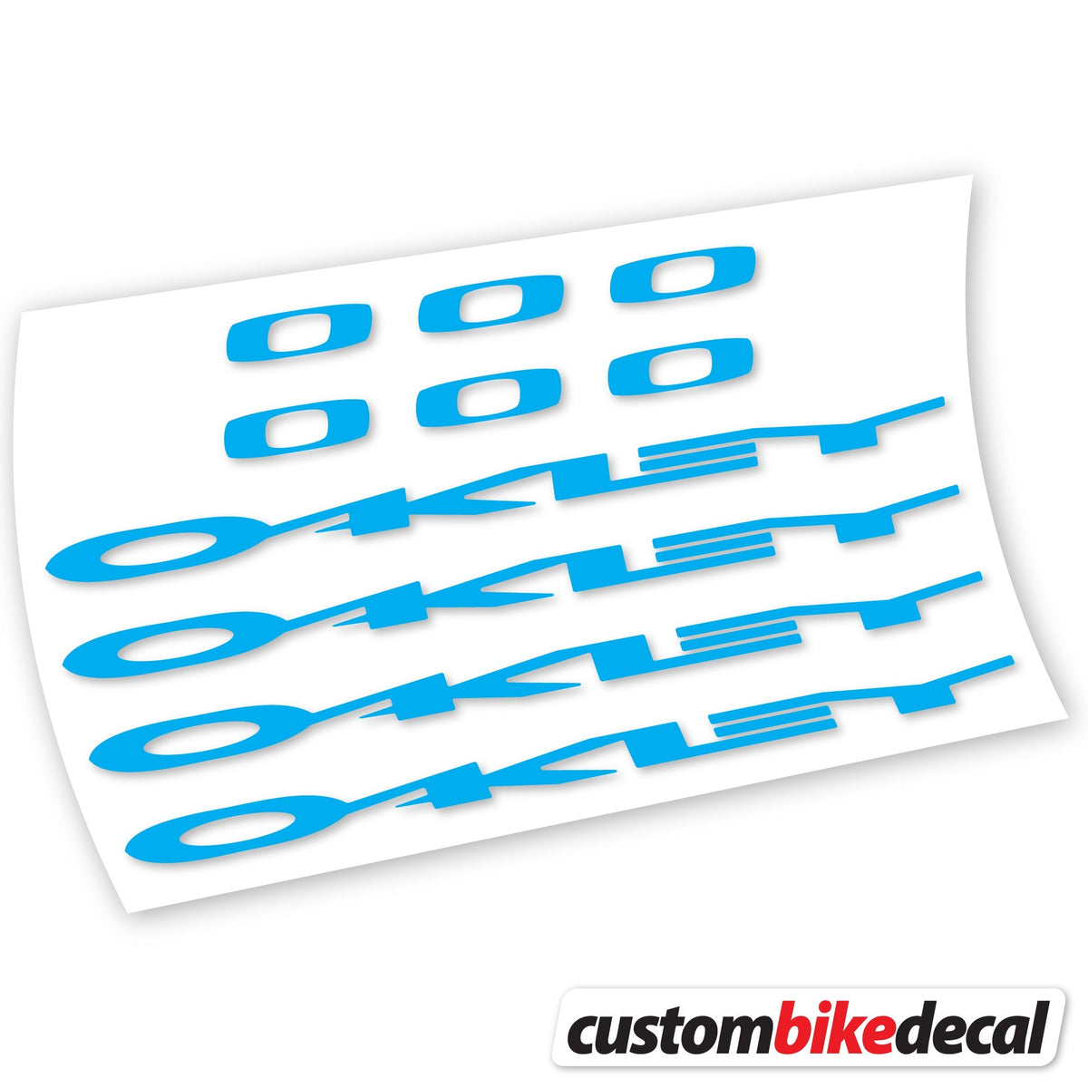 Adesivi Logo Oakley in vinile - Azzurro Cielo