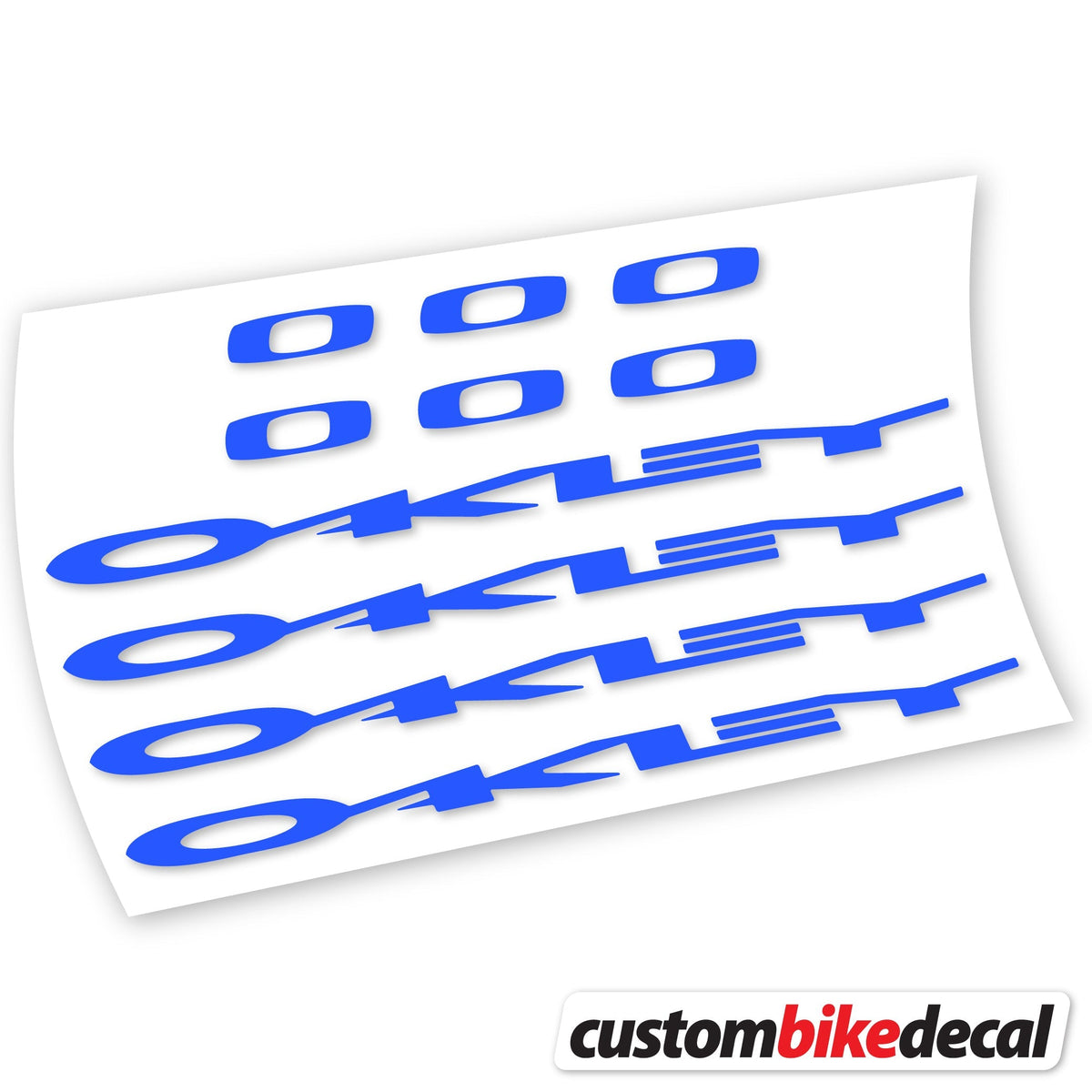 Adesivi Logo Oakley in vinile - Blu Medio