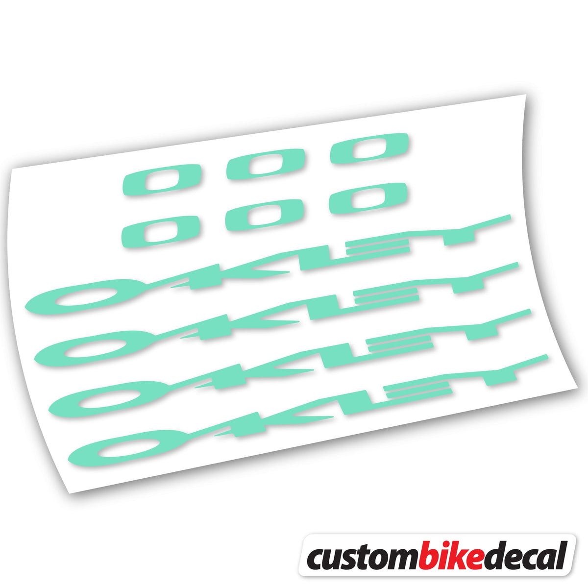 Adesivi Logo Oakley in vinile - Verde Menta