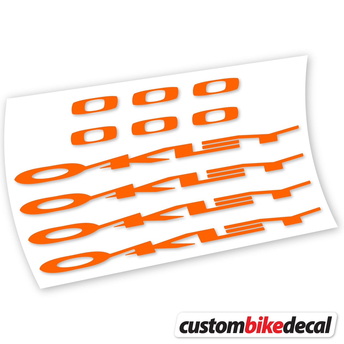 Adesivi Logo Oakley in vinile - Arancione
