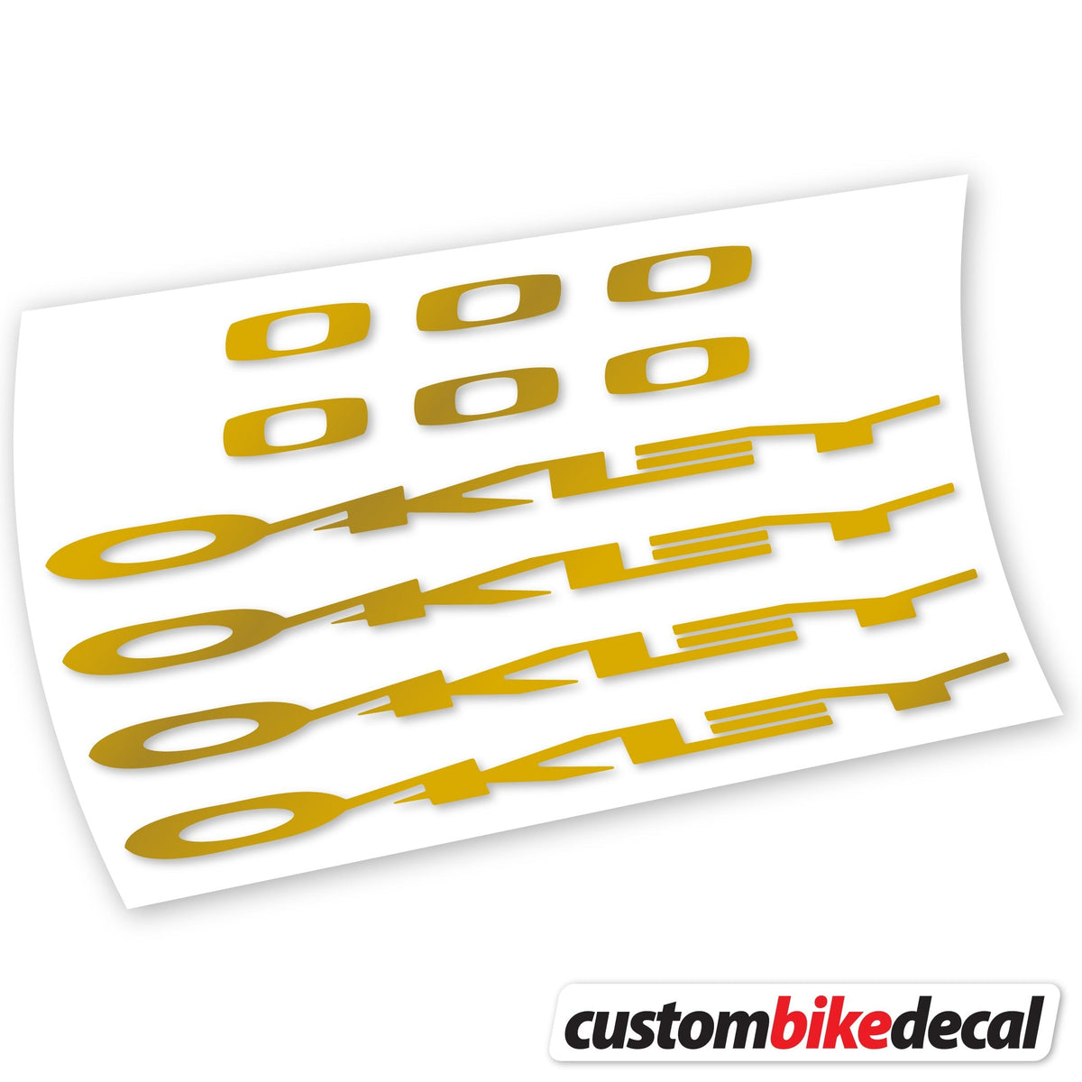 Adesivi Logo Oakley in vinile - Oro