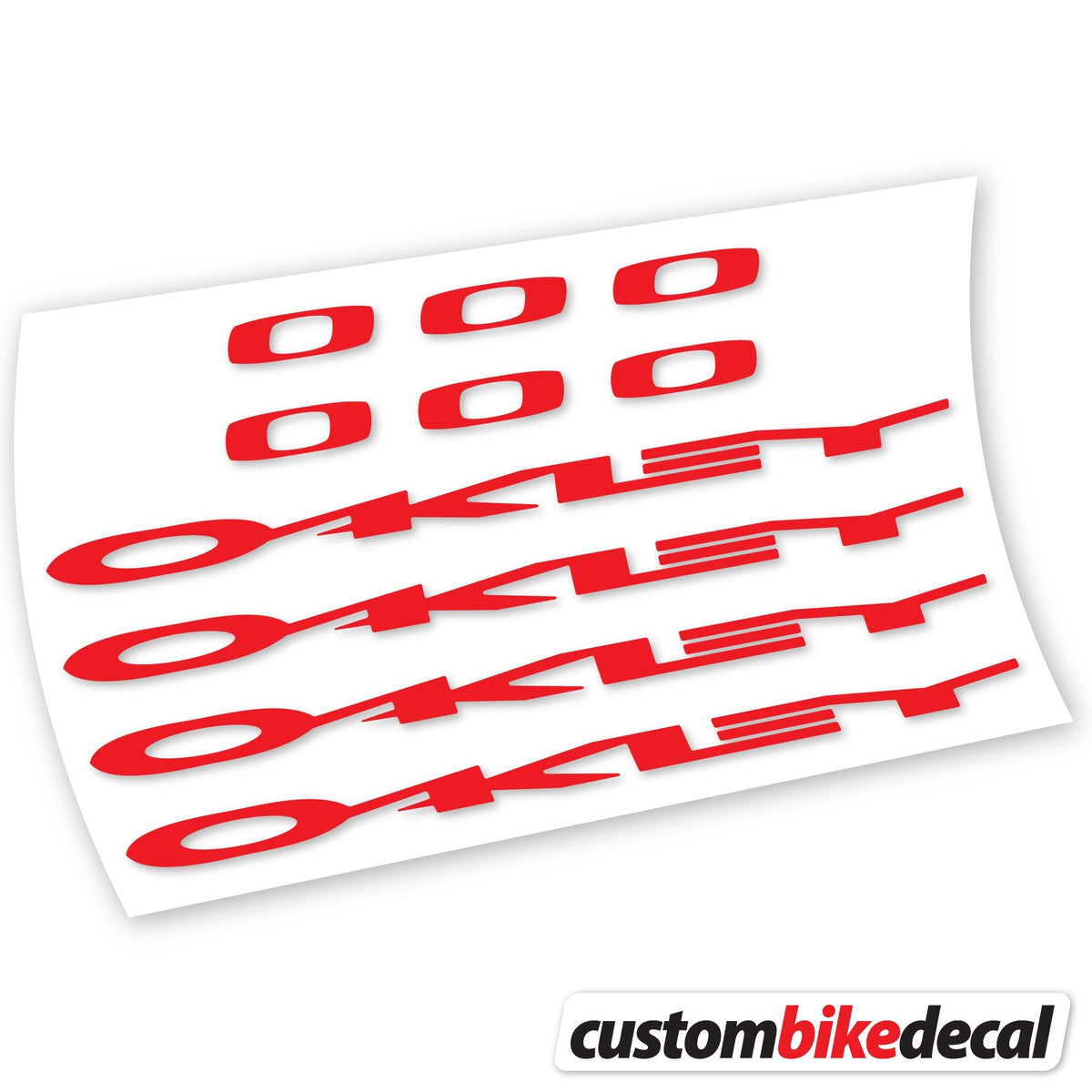 Adesivi Logo Oakley in vinile - Rosso