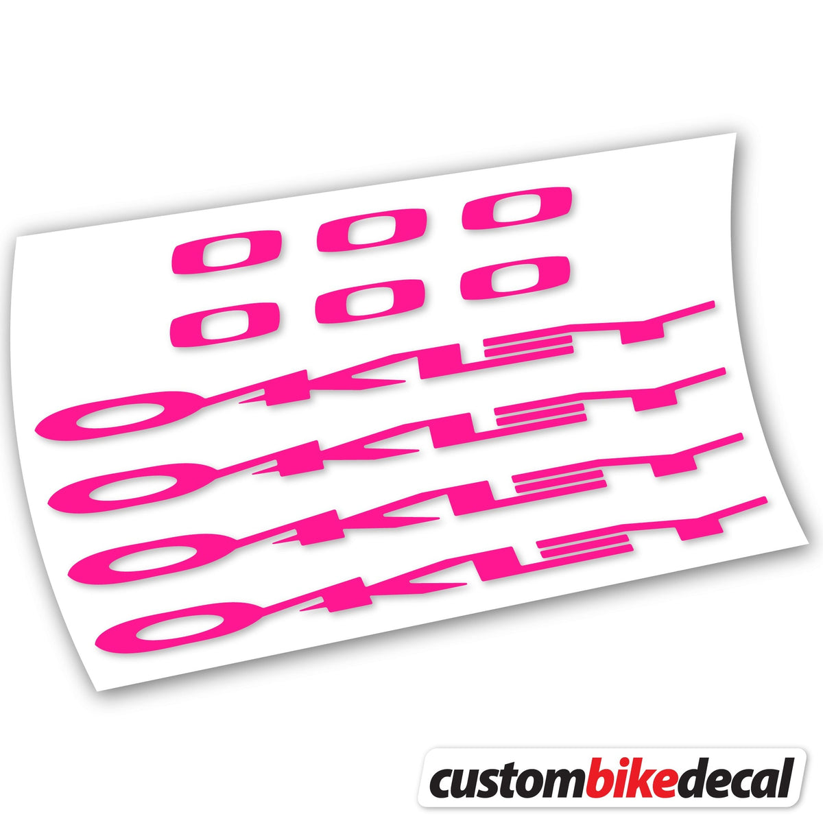 Adesivi Logo Oakley in vinile - Rosa Neon