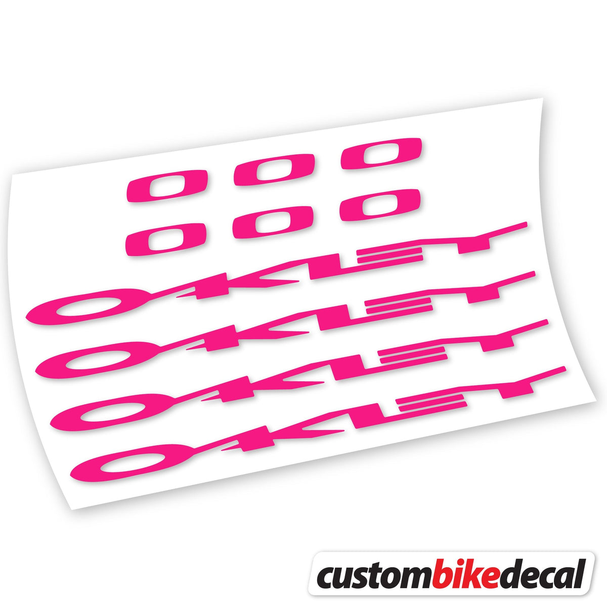 Adesivi Logo Oakley in vinile - Fucsia