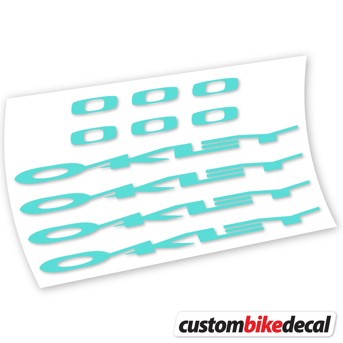 Adesivi Logo Oakley in vinile - Verde Acqua