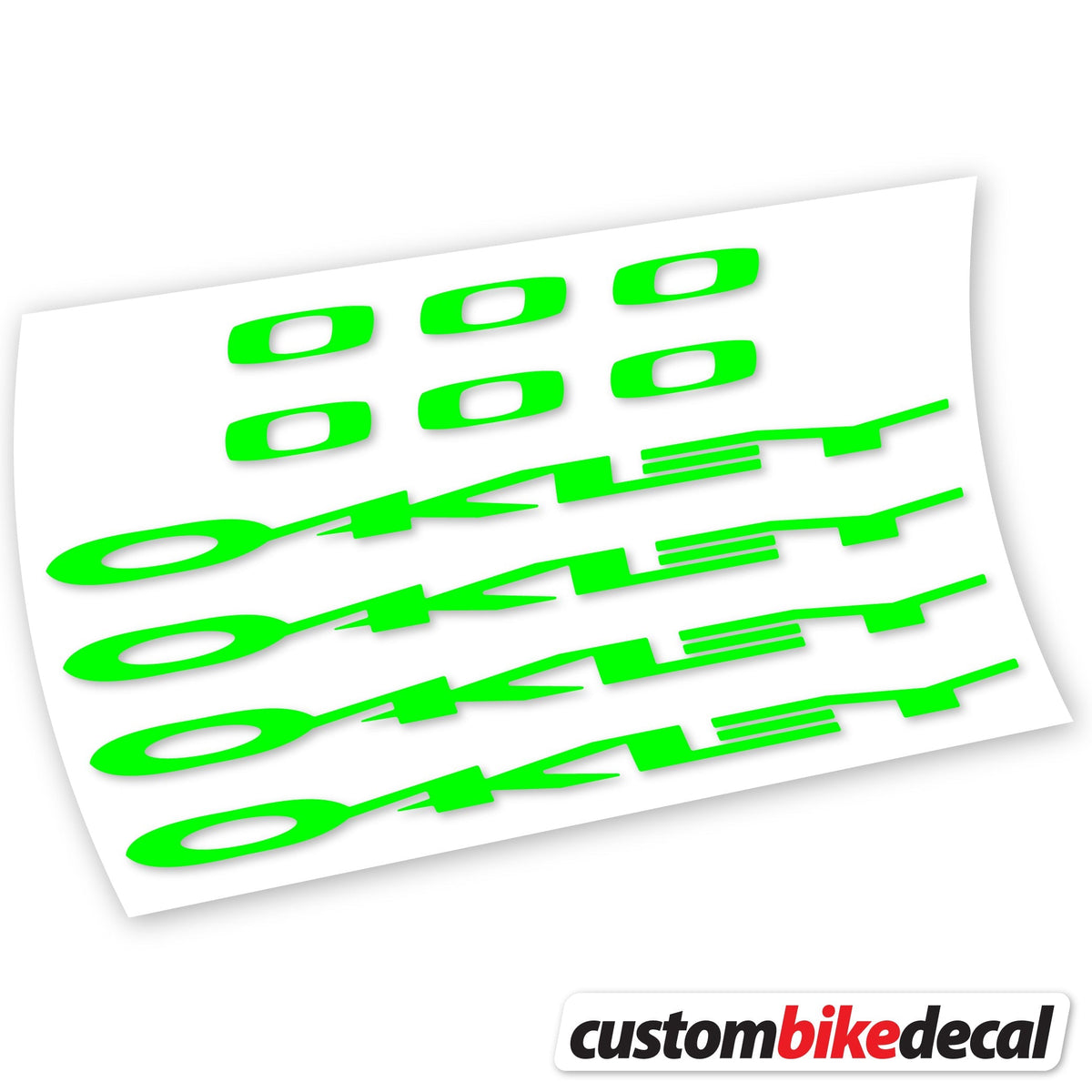 Adesivi Logo Oakley in vinile - Verde Neon