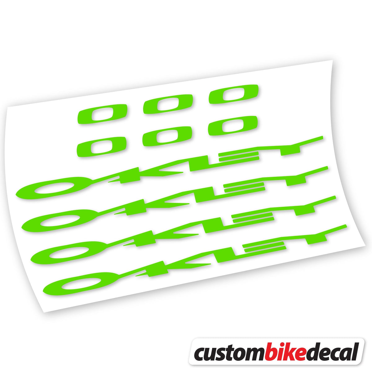 Adesivi Logo Oakley in vinile - Verde Mela