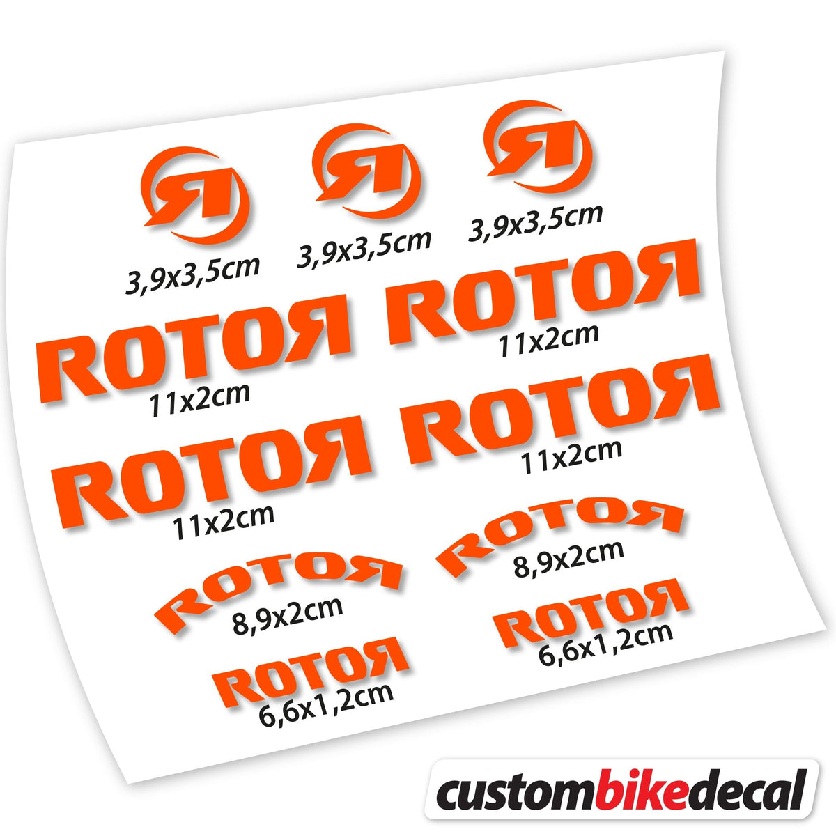 Adesivi Logo Rotor in vinile