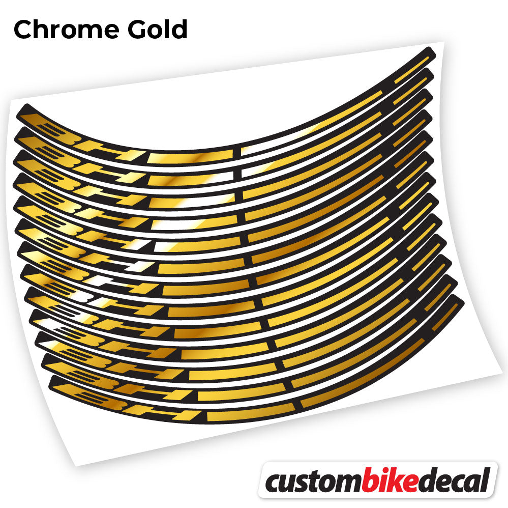 Adesivi Cerchi MTB BH in vinile - Oro Cromato