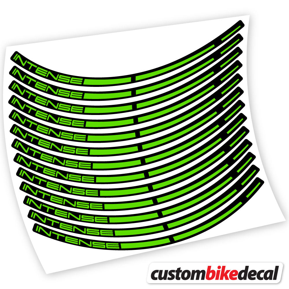 Adesivi Cerchi MTB Intense in vinile - Verde Mela