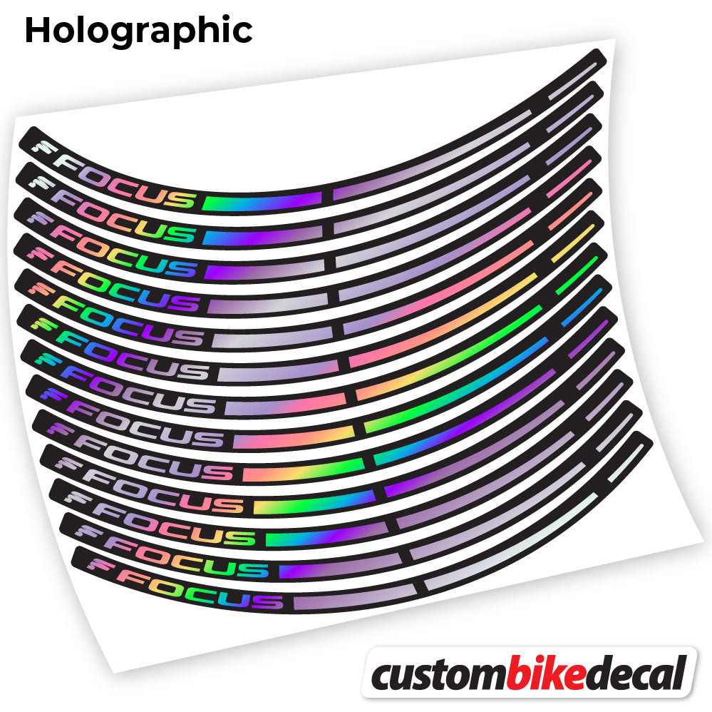 Adesivi Cerchi MTB Focus in vinile - Olografico