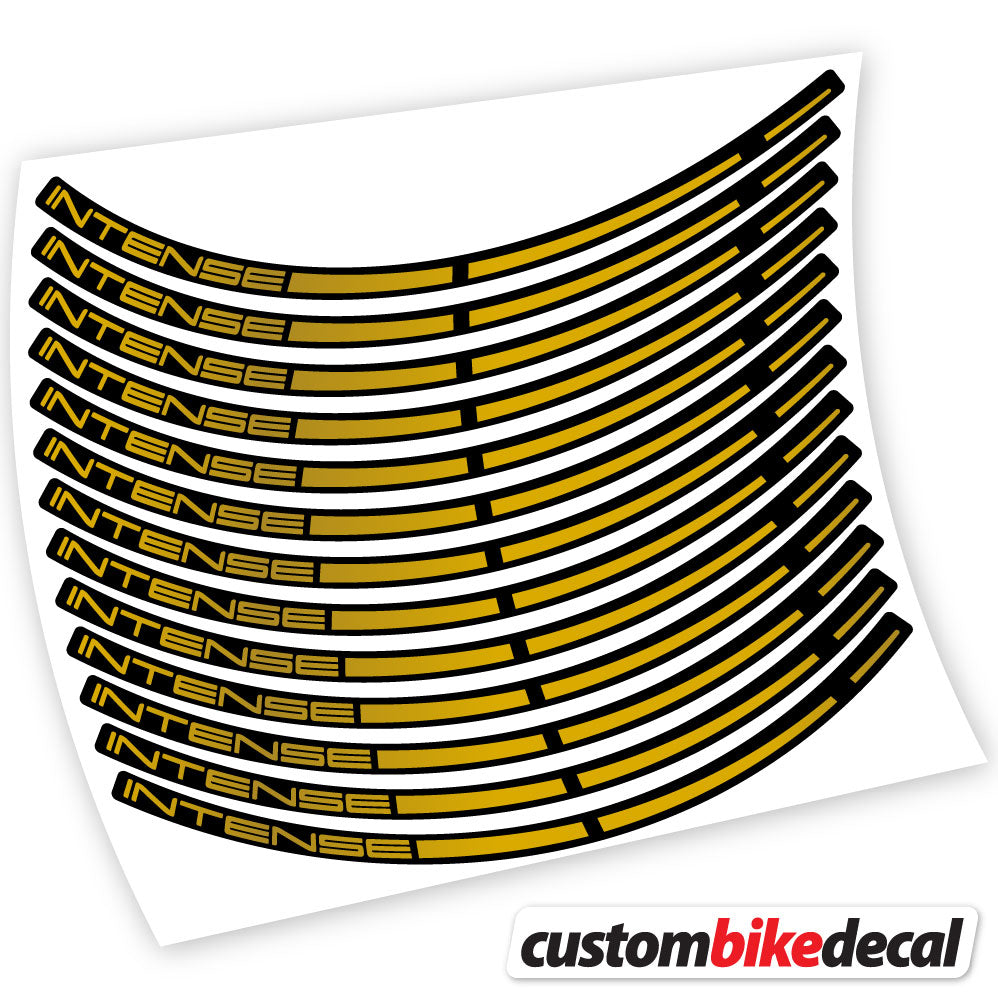 Adesivi Cerchi MTB Intense in vinile - Oro