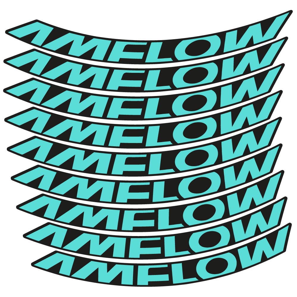 Adesivi Cerchi MTB Amflow 2024 in vinile