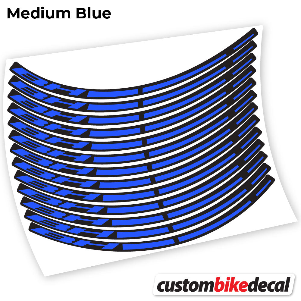 Adesivi Cerchi MTB BH in vinile - Blu Medio