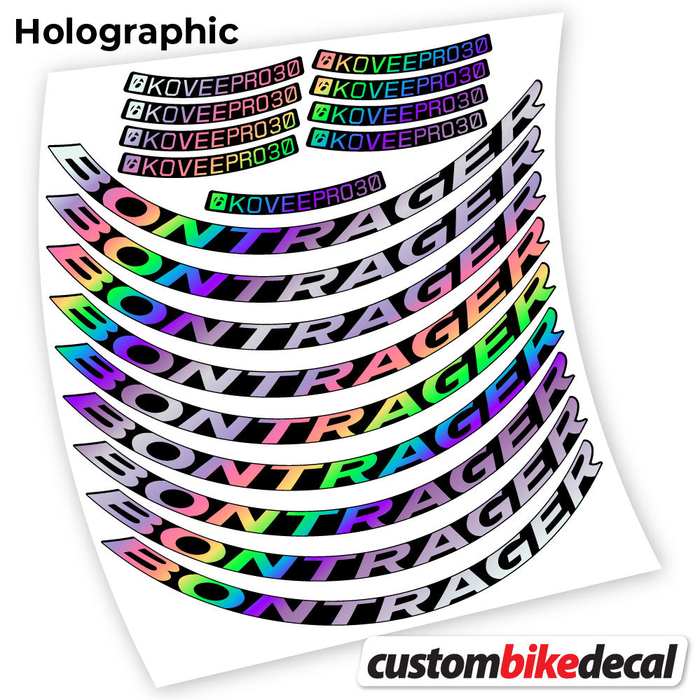 Adesivi Cerchi MTB Bontrager Kovee PRO 30 in vinile