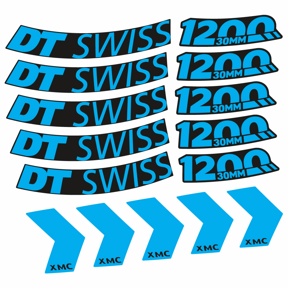 Adesivi Cerchi MTB DT Swiss XMC 1200 Spine 30 in vinile