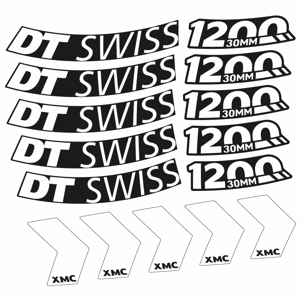 Adesivi Cerchi MTB DT Swiss XMC 1200 Spine 30 29" in vinile