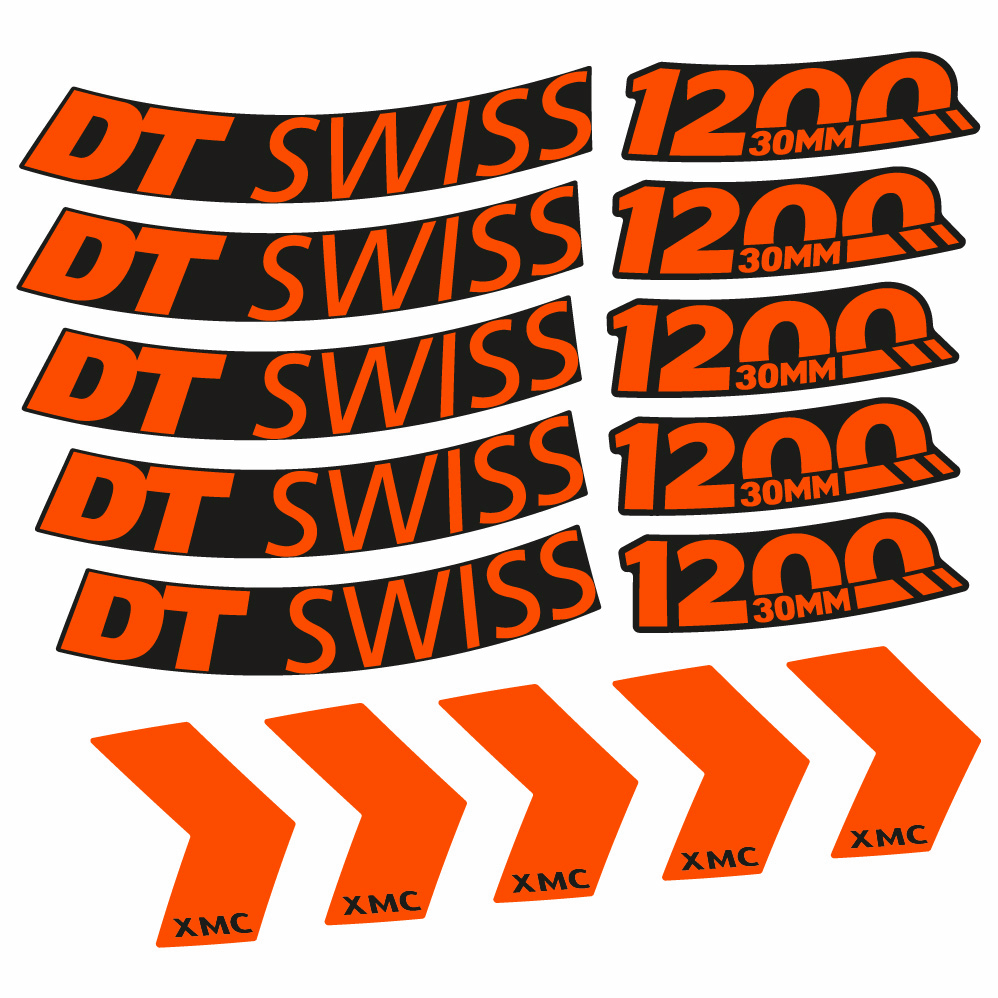 Adesivi Cerchi MTB DT Swiss XMC 1200 Spine 30 29" in vinile