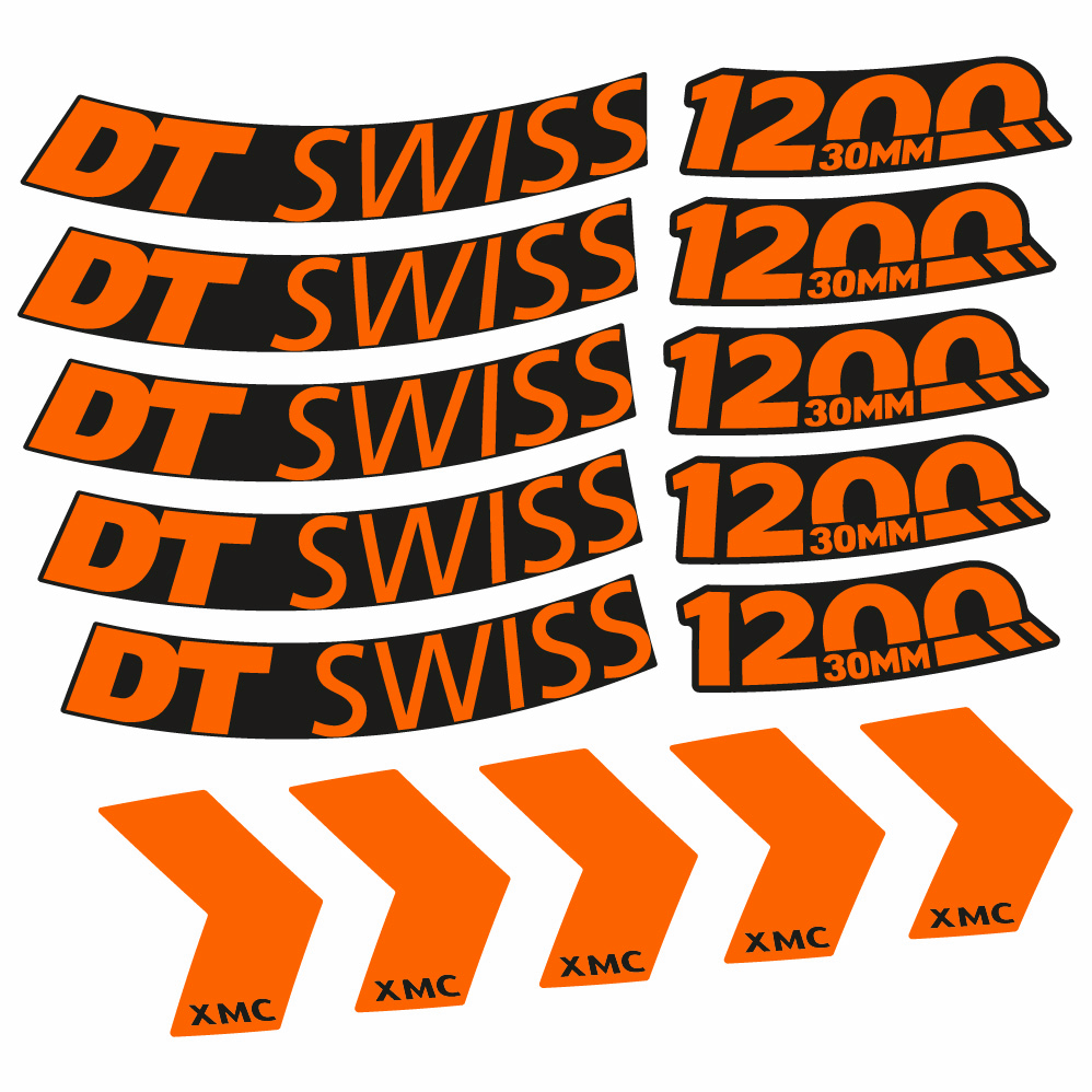 Adesivi Cerchi MTB DT Swiss XMC 1200 Spine 30 29" in vinile