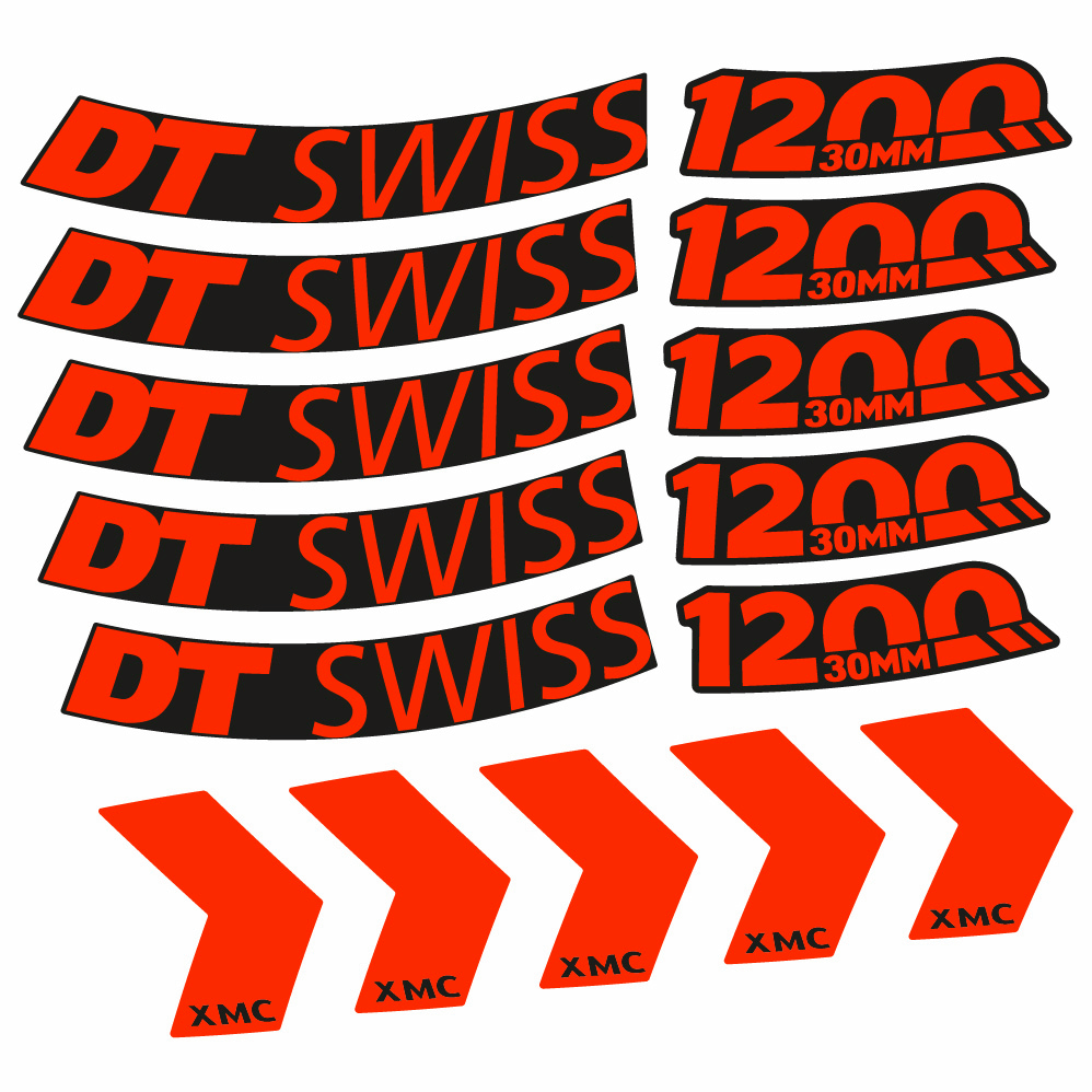 Adesivi Cerchi MTB DT Swiss XMC 1200 Spine 30 in vinile