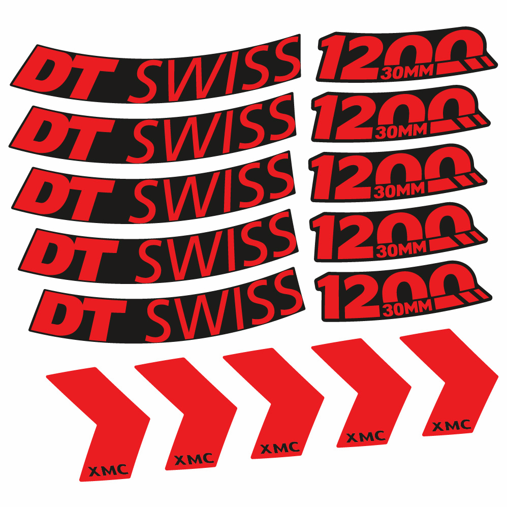 Adesivi Cerchi MTB DT Swiss XMC 1200 Spine 30 29" in vinile