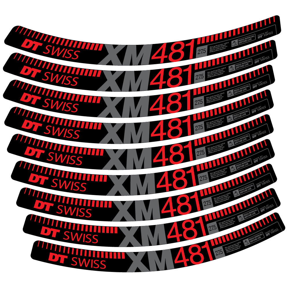 Adesivi Cerchi MTB DT Swiss XM481 in vinile