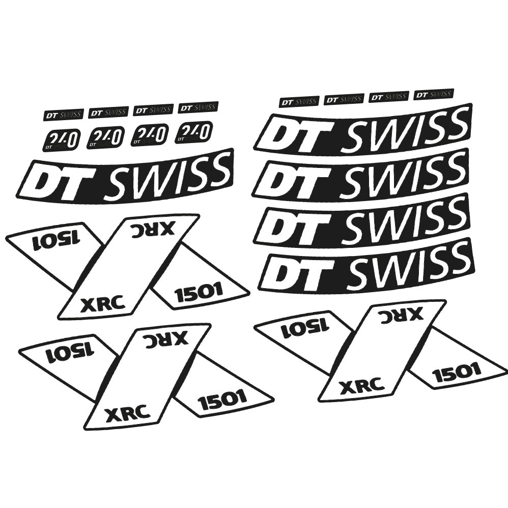 Adesivi Cerchi MTB DT Swiss XRC 1501 Spline 2022 29" in vinile - Bianco