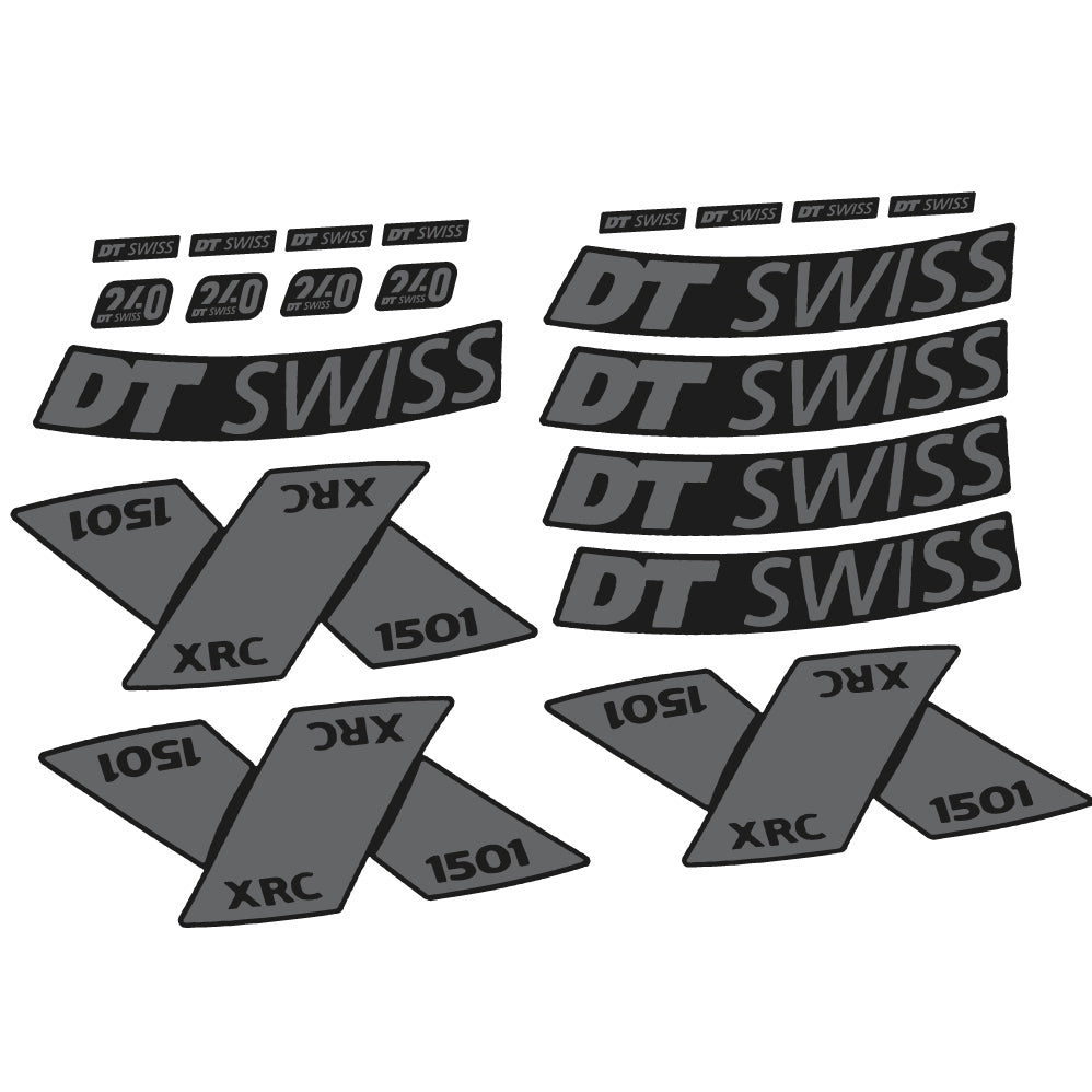 Adesivi Cerchi MTB DT Swiss XRC 1501 Spline 2022 29" in vinile - Grigio Traffico