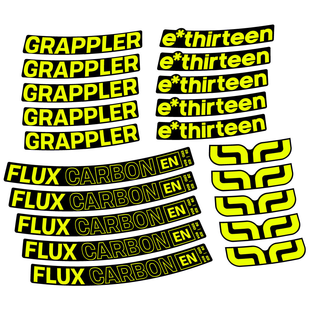 Adesivi Cerchi MTB E-Thirteen Grappler Flux in vinile