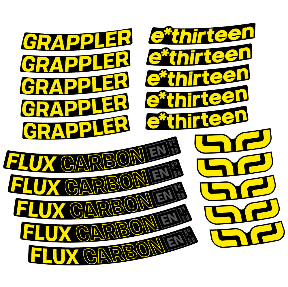 Adesivi Cerchi MTB E-Thirteen Grappler Flux in vinile